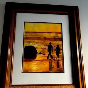 Lovers at the beach masterpiece
